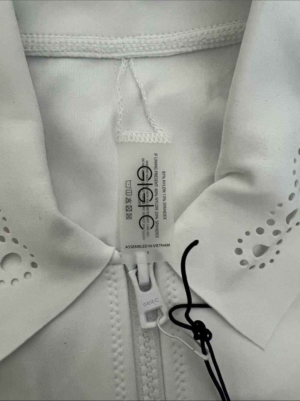 GIGI C White Eyelet Circle Skort and Crop Top Set NWT S - Picture 4 of 9